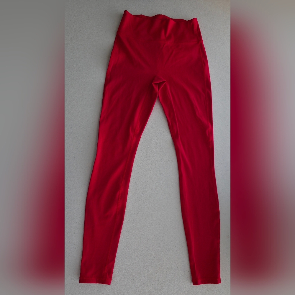 Fabletics Motion365 High Waisted Sculpting Breathable Compression Leggings Red - Picture 2 of 11